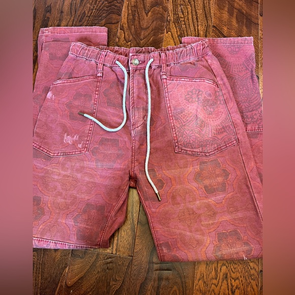 Anthropologie Pilcro Trailblazer Patchwork Pants Cargo Patch Pockets Size S - Picture 2 of 12